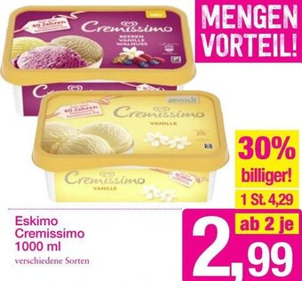 Sutterlüty Eskimo Cremissimo 1000ml Angebot