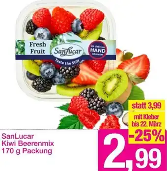 Sutterlüty SanLucar Kiwi Beerenmix 170g Angebot