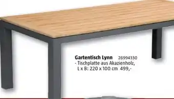 Bauhaus Gartentisch Lynn Angebot