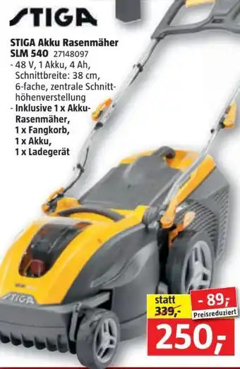 Bauhaus Akku-Rasenmäher SLM 540 AE Angebot