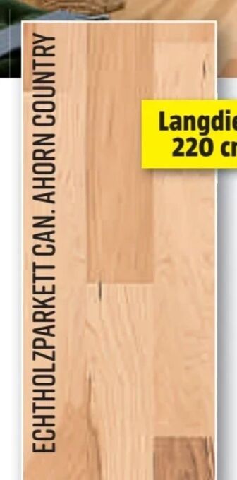 Bauhaus Echtholzparkett Canadian Ahorn Country Angebot