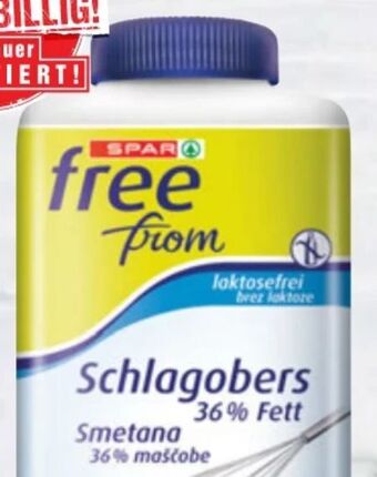 Spar Schlagobers Angebot