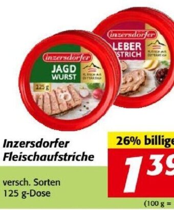 Nah&Frisch Inzersdorfer Fleischaufstriche 125g Angebot