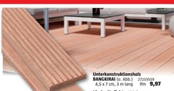 Bauhaus Terrassendiele Bangkirai Angebot