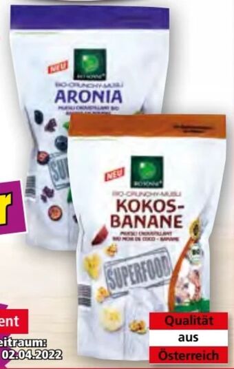 Norma Bio-Crunchy Müsli Angebot