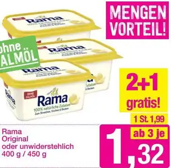 Sutterlüty Rama Original Oder Unwiderstehlich 400g/450g Angebot