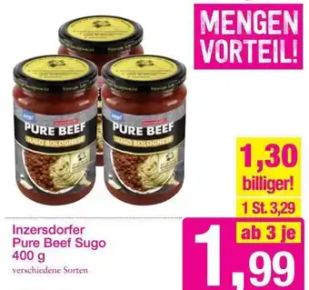 Sutterlüty Inzersdorfer Pure Beef Sugo 400g Angebot