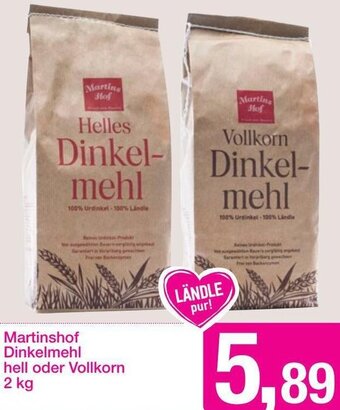 Sutterlüty Martinshof Dinkelmehl Hell Oder Vollkorn 2 kg Angebot