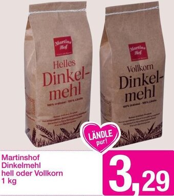 Sutterlüty Martinshof Dinkelmehl Hell Oder Vollkorn 1 kg Angebot