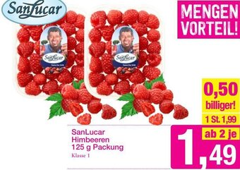 Sutterlüty SanLucar Himbeeren 125g Angebot