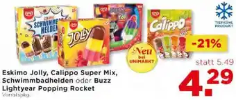 Unimarkt Eskimo Jolly, Calippo Super Mix, Schwimmbadhelden Oder Buzz Lightyear Popping Rocket Angebot