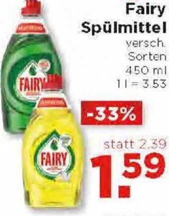 Unimarkt Fairy Spülmittel 450ml Angebot