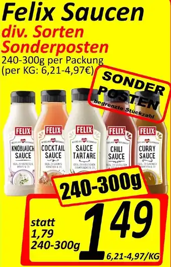 Wurstico Felix Saucen 240-300g Angebot