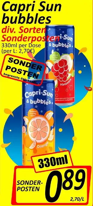 Wurstico Capri Sun Bubbles 330ml Angebot