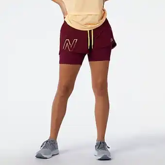 New Balance Printed impact run 2 in 1 shorts Angebot