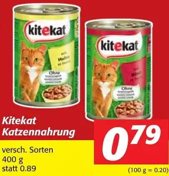 Strasser Markt Kitekat Katzennahrung 400g Angebot
