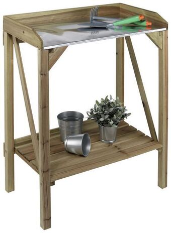 Möbelix Pflanztisch mit ablage tannen- holz /metall naturfarben Angebot