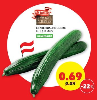 PENNY Erntefrische Gurke Angebot