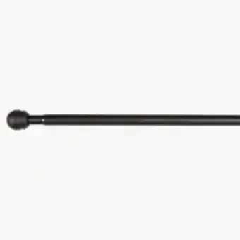 Gardinenstangen-set ball 120-210 schwarz