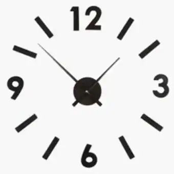JYSK Wanduhr verner klebezahlen schwarz Angebot