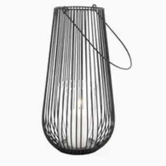 JYSK Laterne melias ø24xh46cm schwarz Angebot