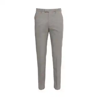 Kem beige hose mit hahnentrittmuster