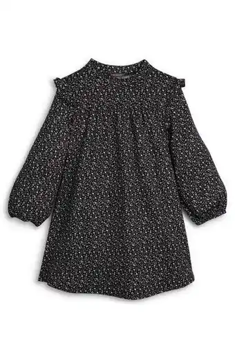 Primark Schwarzes weiches rüschenkleid mit muster (kleine mädchen) Angebot