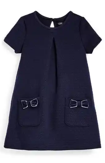 Marineblaues ponté-kleid (kleine mädchen)