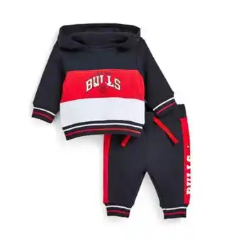 2-teiliges „nba chicago bulls“ set mit kapuzenpullover und jogginghose für babys (j)