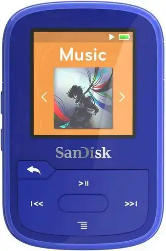 Conrad Sandisk mp3-player 16 gb blau befestigungsclip, bluetooth®, wasserdicht Angebot