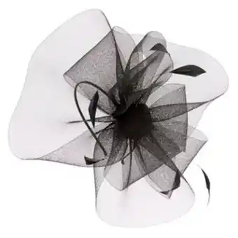 Claire's Feather swirl fascinator headband - black Angebot