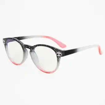 Claire's Claire's club glitter panda round solar blue light reducing clear lens frames Angebot