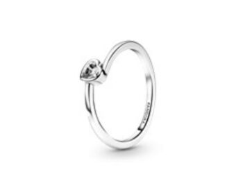 Pandora Klares geneigtes herz solitär-ring Angebot