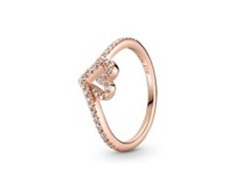 Pandora Funkelnder wishbone herz ring Angebot