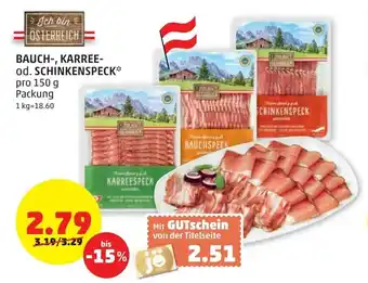 PENNY Bauch-, Karree- 150g Angebot