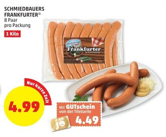 PENNY Schmiedbauers Frankfurter 1 Kilo Angebot