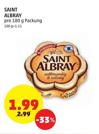 PENNY Saint Albray 180g Angebot