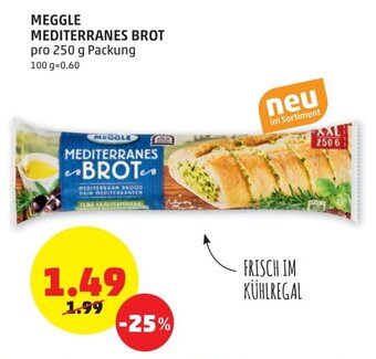 PENNY Meggle Mediterranes Brot 250g Angebot