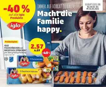 PENNY Iglo Fischtäbchen 364g/450g Angebot