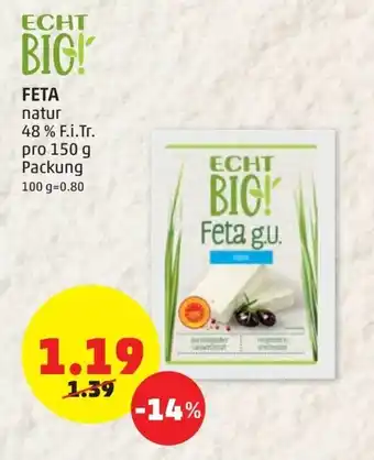 PENNY Feta 150g Angebot