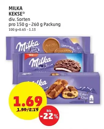 PENNY Milka Kekse 150-260g Angebot