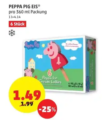 PENNY Peppa Pig Eis 360ml Angebot