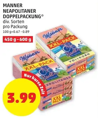 PENNY Manner Neapolitaner Doppelpackung 450-600g Angebot