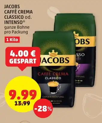 PENNY Jacobs Caffè Crema Classico 1kl Angebot