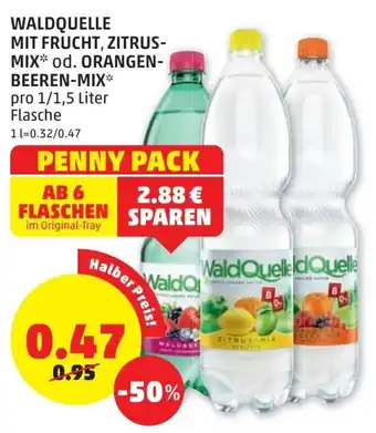 PENNY Waldquelle Mit Frucht 1/1,5L Angebot