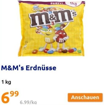 Action M&M's Erdnüsse 1kg Angebot