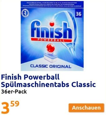 Action Finish Powerball Spülmaschinentabs Classic Angebot