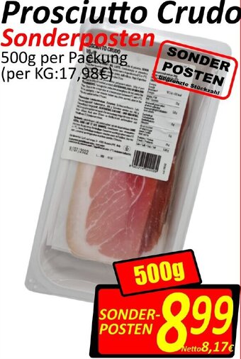 Wurstico Prosciutto Crudo 500g Angebot