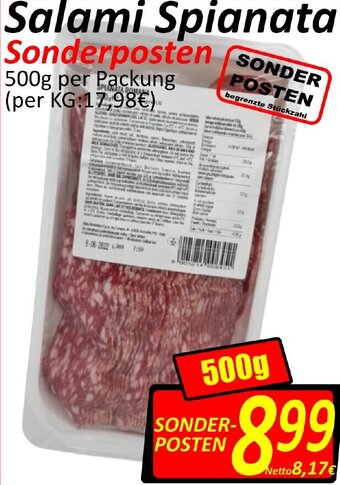 Wurstico Salami Spianata 500g Angebot