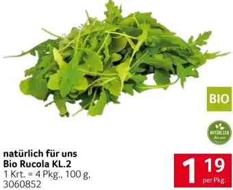 Transgourmet Natürlic Für Uns Bio Rucola KL2 100g. Angebot